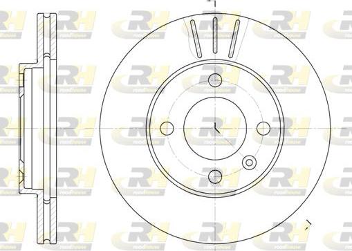 Roadhouse 6084.10 - Тормозной диск autospares.lv