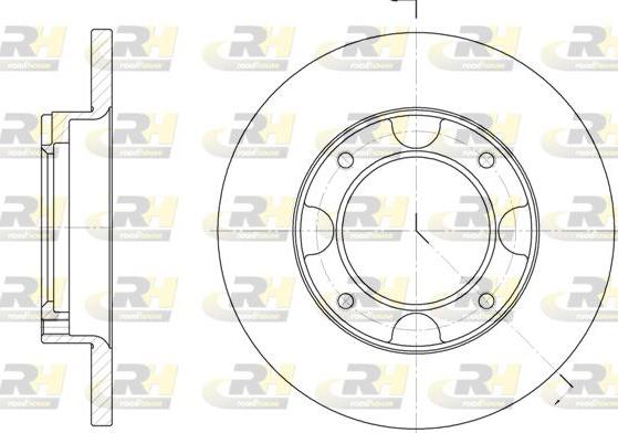 Roadhouse 6039.00 - Тормозной диск autospares.lv