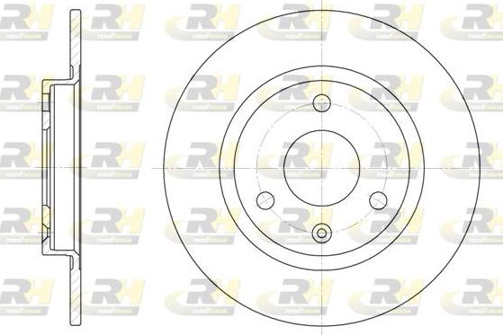 Roadhouse 6070.00 - Тормозной диск autospares.lv