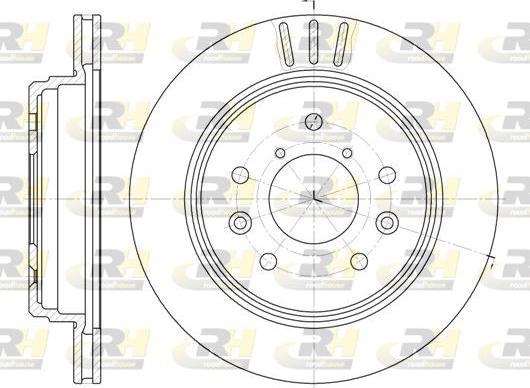 Roadhouse 61998.10 - Тормозной диск autospares.lv