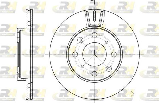 Roadhouse 61951.10 - Тормозной диск autospares.lv