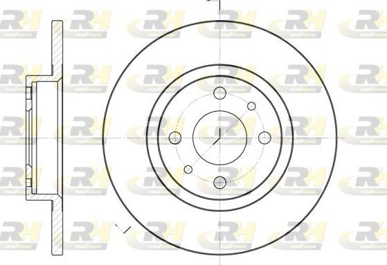 Roadhouse 6191.00 - Тормозной диск autospares.lv