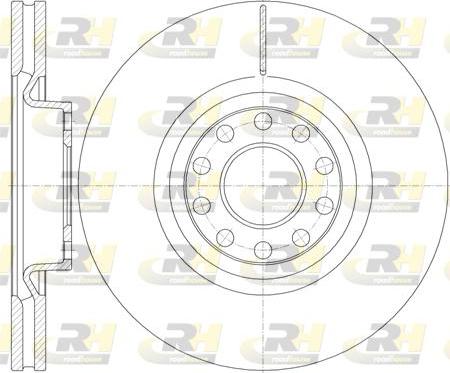 Roadhouse 61987.10 - Тормозной диск autospares.lv