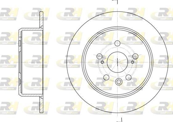 Roadhouse 61934.00 - Тормозной диск autospares.lv