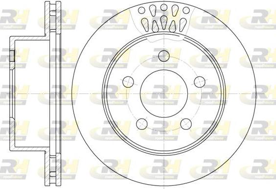 Roadhouse 61938.10 - Тормозной диск autospares.lv