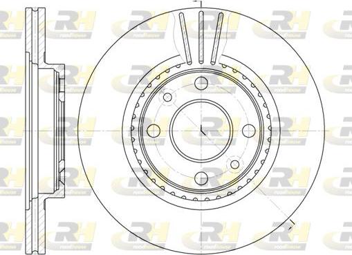 Roadhouse 6144.10 - Тормозной диск autospares.lv