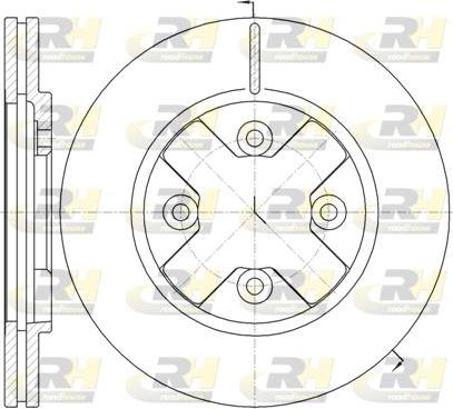 Roadhouse 6145.10 - Тормозной диск autospares.lv