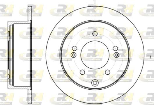 Roadhouse 61401.00 - Тормозной диск autospares.lv