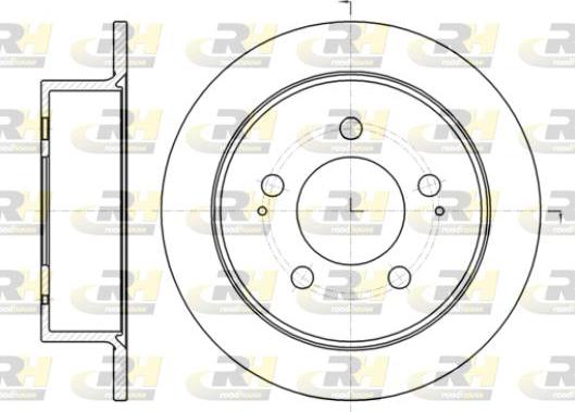 Roadhouse 61414.00 - Тормозной диск autospares.lv