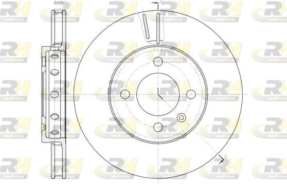 Roadhouse 61484.10 - Тормозной диск autospares.lv