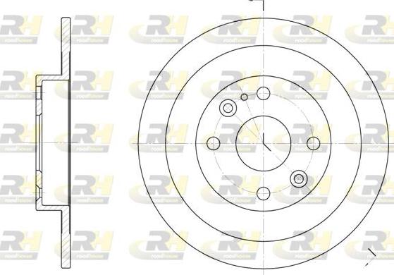 Roadhouse 6148.00 - Тормозной диск autospares.lv