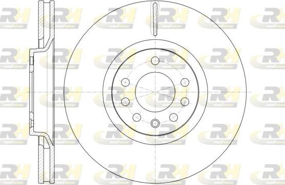 Roadhouse 61488.10 - Тормозной диск autospares.lv