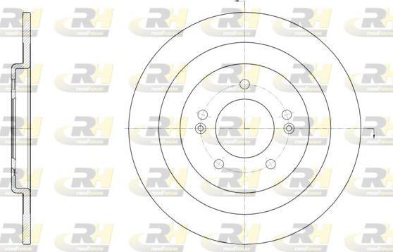 Roadhouse 61437.00 - Тормозной диск autospares.lv