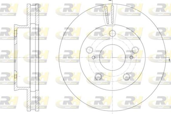 Roadhouse 61422.10 - Тормозной диск autospares.lv