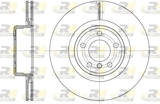 Roadhouse 61595.10 - Тормозной диск autospares.lv