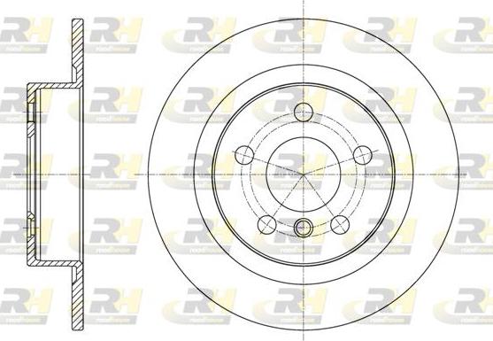 Roadhouse 61597.00 - Тормозной диск autospares.lv