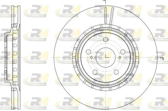 Roadhouse 61540.10 - Тормозной диск autospares.lv