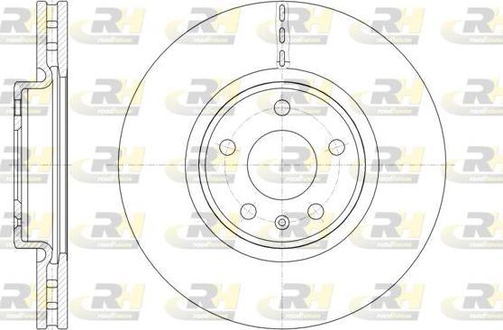 Roadhouse 61543.10 - Тормозной диск autospares.lv