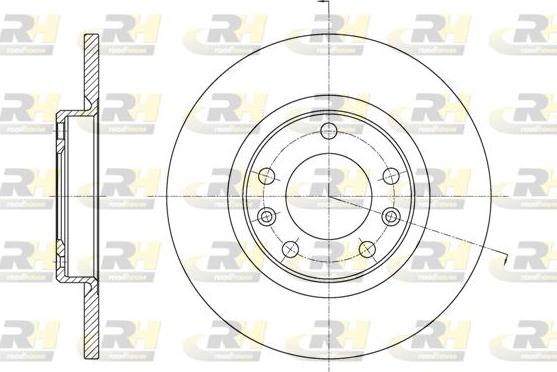 Roadhouse 61555.00 - Тормозной диск autospares.lv