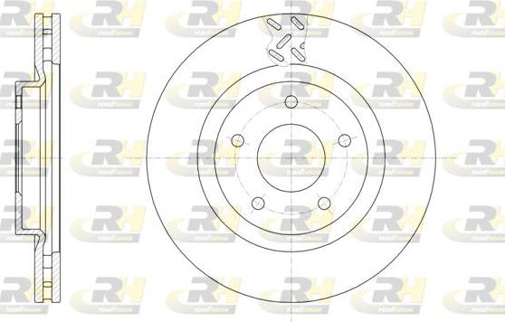 Roadhouse 61553.10 - Тормозной диск autospares.lv