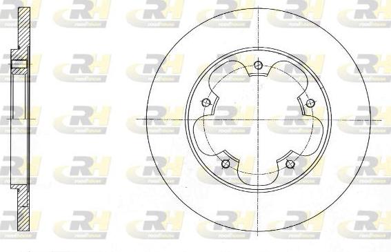 Roadhouse 61567.00 - Тормозной диск autospares.lv