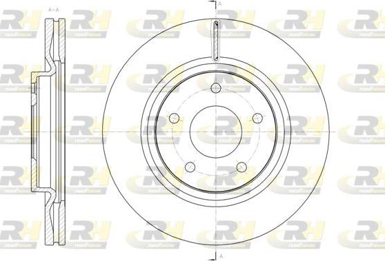 Roadhouse 61580.10 - Тормозной диск autospares.lv