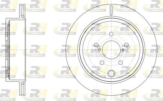 Roadhouse 61536.10 - Тормозной диск autospares.lv