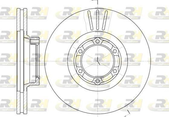 Roadhouse 6157.10 - Тормозной диск autospares.lv