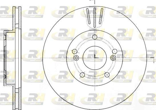 Roadhouse 61644.10 - Тормозной диск autospares.lv