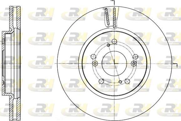 Roadhouse 61643.10 - Тормозной диск autospares.lv