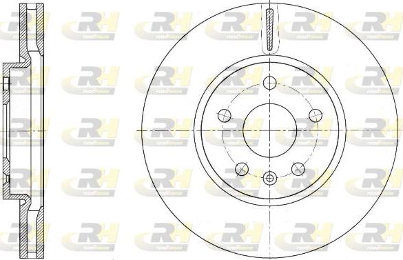 Roadhouse 61642.10 - Тормозной диск autospares.lv