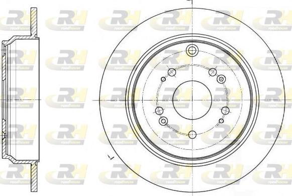 Parts-Mall PRJ-017 - Тормозной диск autospares.lv