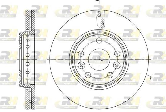 Roadhouse 61655.10 - Тормозной диск autospares.lv