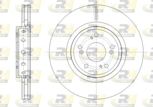 Roadhouse 61658.10 - Тормозной диск autospares.lv