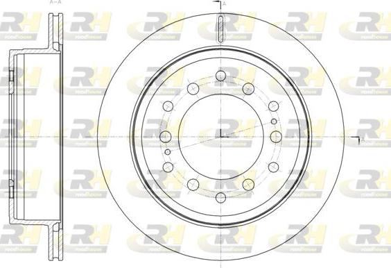 Roadhouse 61664.10 - Тормозной диск autospares.lv