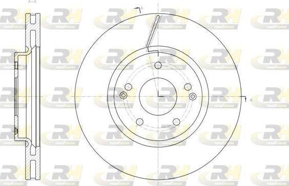 Roadhouse 61663.10 - Тормозной диск autospares.lv