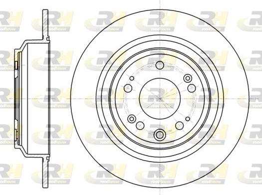 Roadhouse 61608.00 - Тормозной диск autospares.lv