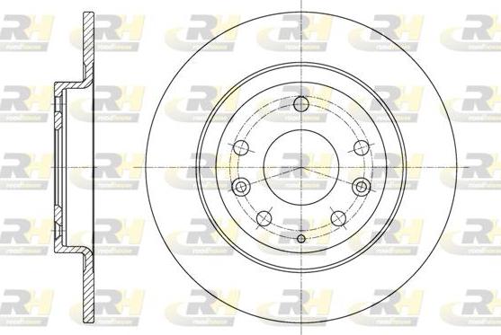 Roadhouse 61615.00 - Тормозной диск autospares.lv