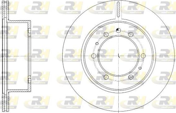 Roadhouse 61686.10 - Тормозной диск autospares.lv