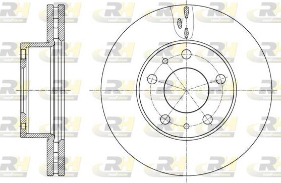 Roadhouse 61637.10 - Тормозной диск autospares.lv