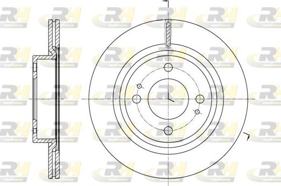 Roadhouse 61621.10 - Тормозной диск autospares.lv