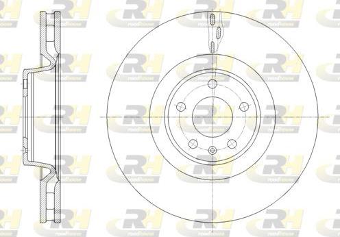 Roadhouse 61671.10 - Тормозной диск autospares.lv