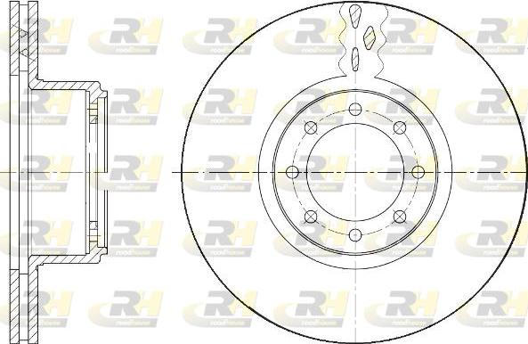 Roadhouse 61673.10 - Тормозной диск autospares.lv