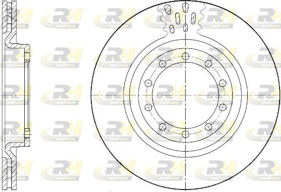 Roadhouse 61672.10 - Тормозной диск autospares.lv