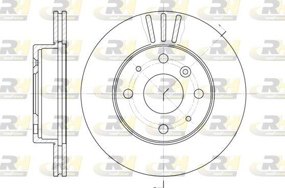 Roadhouse 61095.10 - Тормозной диск autospares.lv