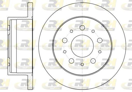 Roadhouse 61055.00 - Тормозной диск autospares.lv