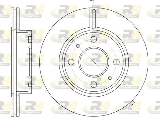 Roadhouse 6105.10 - Тормозной диск autospares.lv