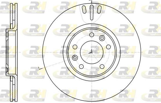 Roadhouse 61051.10 - Тормозной диск autospares.lv