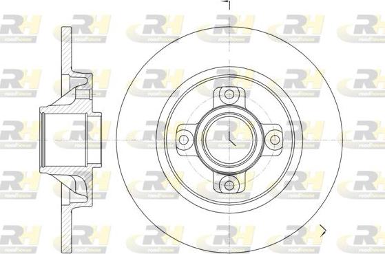 Roadhouse 61058.00 - Тормозной диск autospares.lv