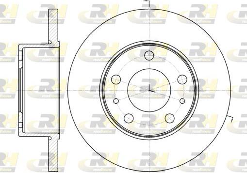 Roadhouse 61008.00 - Тормозной диск autospares.lv